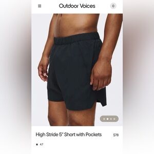 Outdoor Voices High Stride 5" Short with Pockets